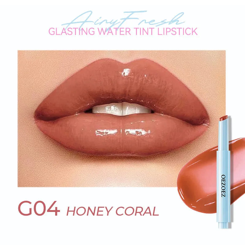 Waterproof moisturising lipstick in six colour shades with 1.8g content