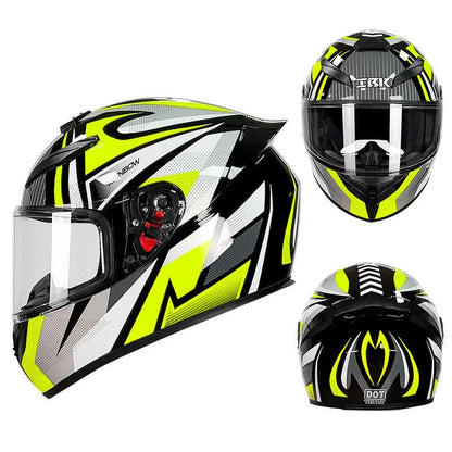 ABS motorcycle helmet for electric car and motorbike commuting in grey and yellow colour options