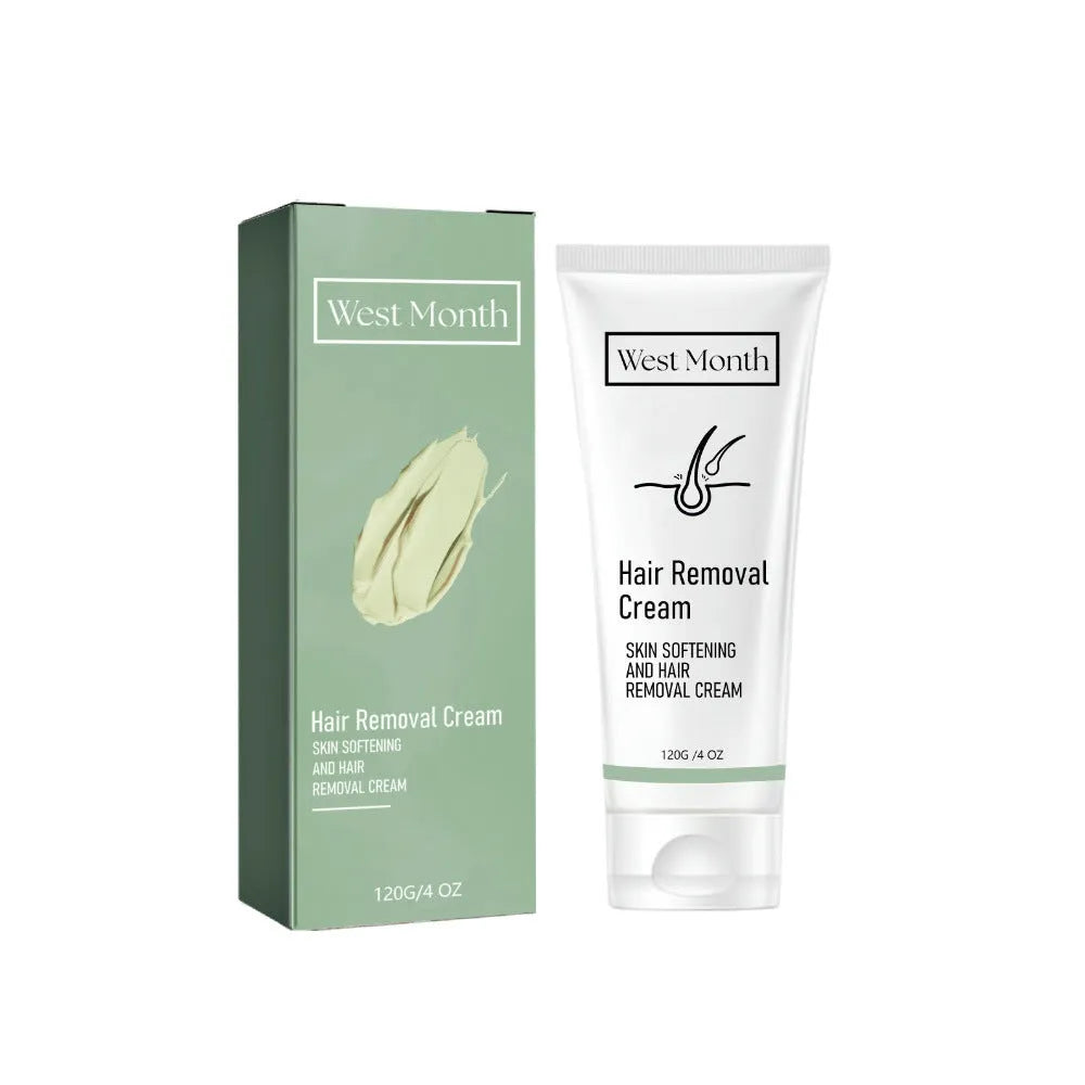 120g tube of mild formula body and armpit depilatory cream for hair removal.