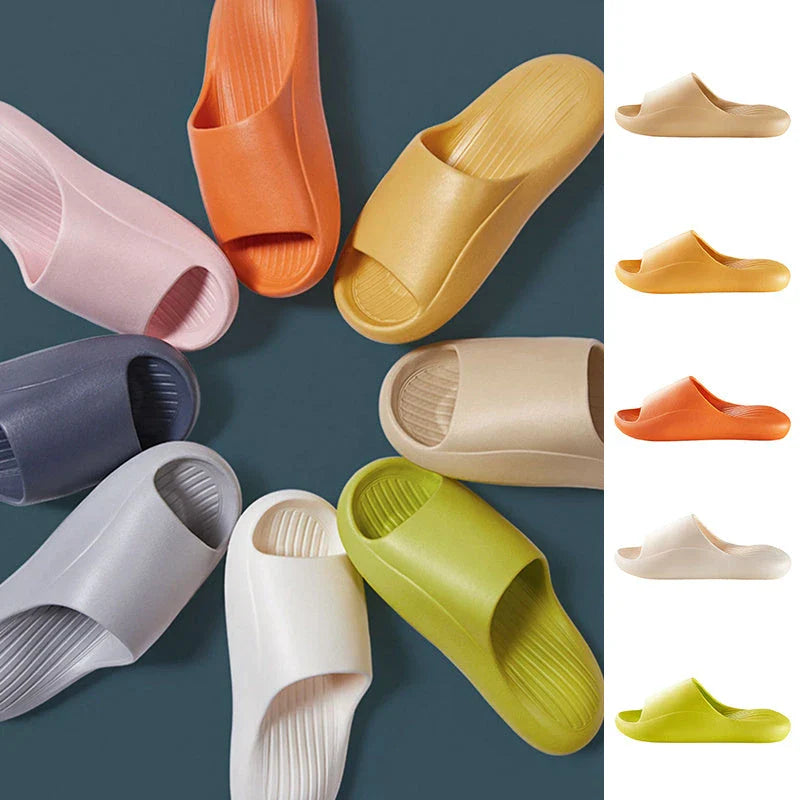Cozy Slip-On House Slippers with Anti-Skid Soles in a variety of vibrant colors