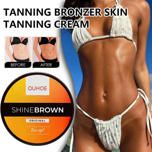 Luxurious tanning gel with aloe vera and wheat extracts for a natural, long-lasting sun-kissed glow