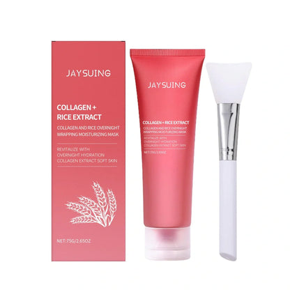 Glowing Skin Rejuvenation Mask with brush applicator and 75g collagen formula