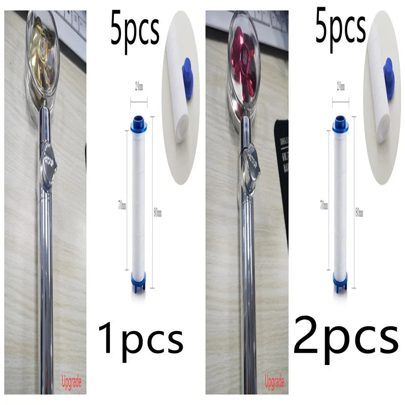 Turbo Propeller Shower Head with 360° fan extension and holder for a luxurious shower experience