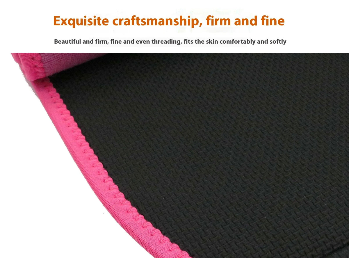 Black neoprene lumbar support belt with 30cm height for waist coverage during fitness