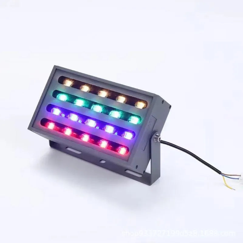LED rainbow tree lamp with aluminium alloy shell for outdoor RGB colour projection lighting