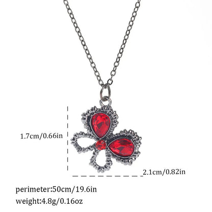 Dark gothic necklace with detailed spider bat pendant on an adjustable metal chain