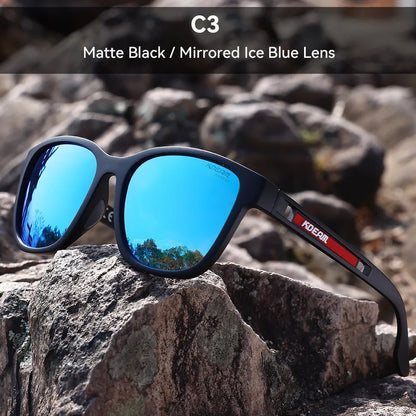 Retro outdoor sunglasses with metal hinges and TAC lenses in multiple colour options for UV protection