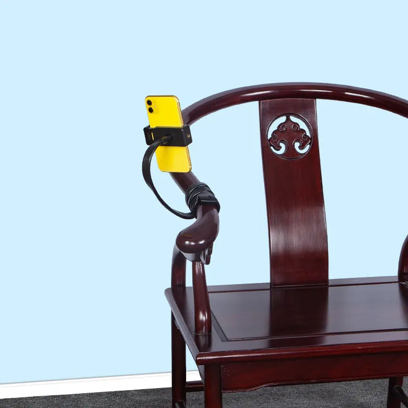 Flexible adjustable hose phone holder with phone clip for live broadcast shooting