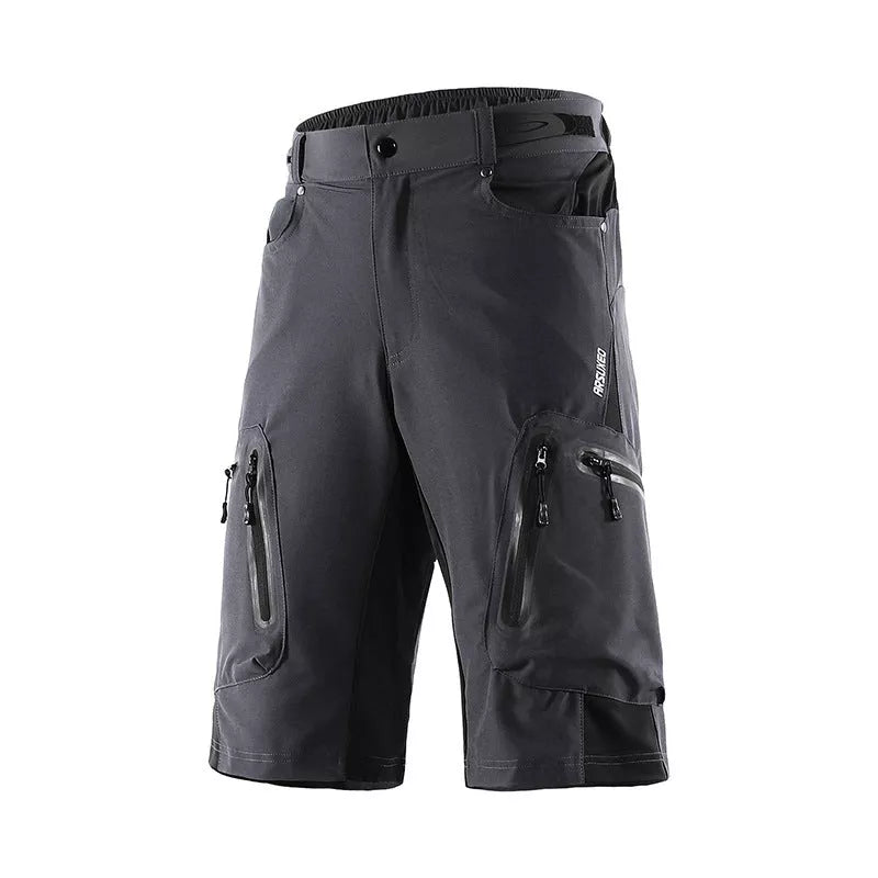 Men's MTB Cycling Shorts in navy blue with five-point design for off-road biking