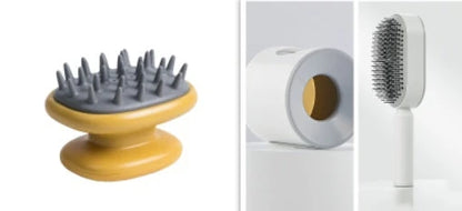 Silicone Scalp Massager Brush with Airbag Design for Gentle Exfoliation and Improved Blood Circulation