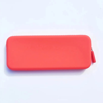 Silicone dustproof makeup brush storage bag in various colours with 20x8x2.5cm dimensions