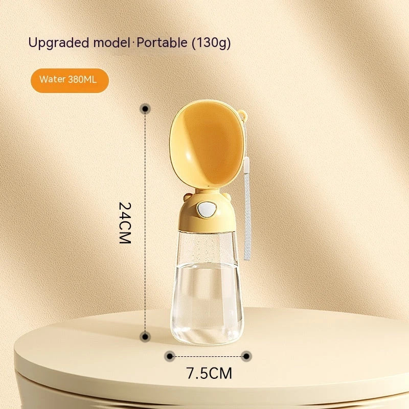Premium Portable Pet Water Bottle and Food Container for Outdoor Adventures and Travel