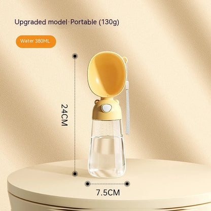 Premium Portable Pet Water Bottle and Food Container for Outdoor Adventures and Travel