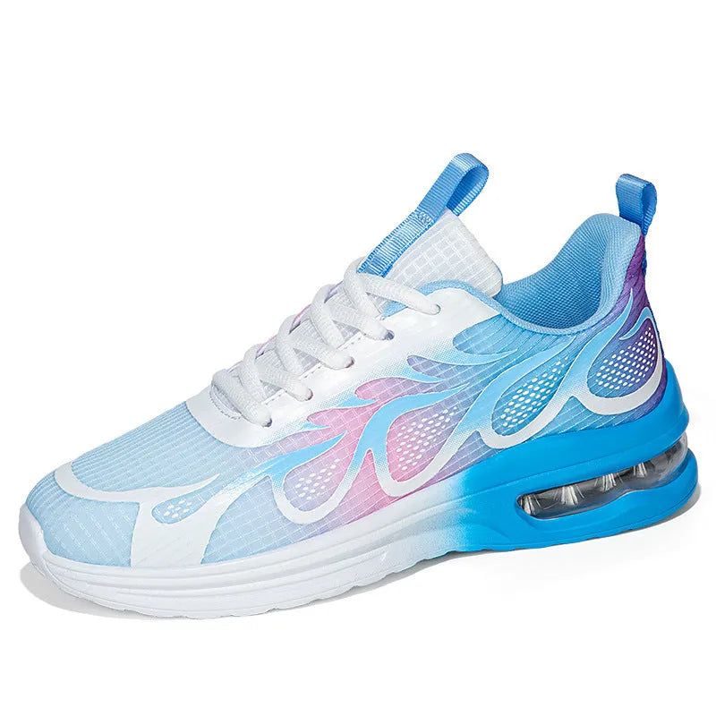 Women's mesh casual sneakers with PU sole in pink, plum red, and moonlight colour options