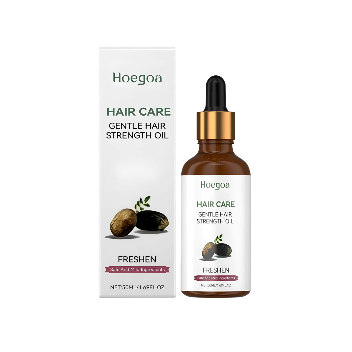 50ml bottle of Care Hair Oil with ginger, rosemary and vitamin E