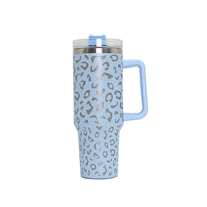 304 stainless steel vacuum cup with double-wall insulation showing 40oz capacity and 26cm height dimensions