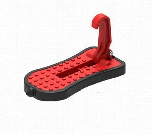 Aluminium alloy car foot assist pedal in silver, black, red, and green