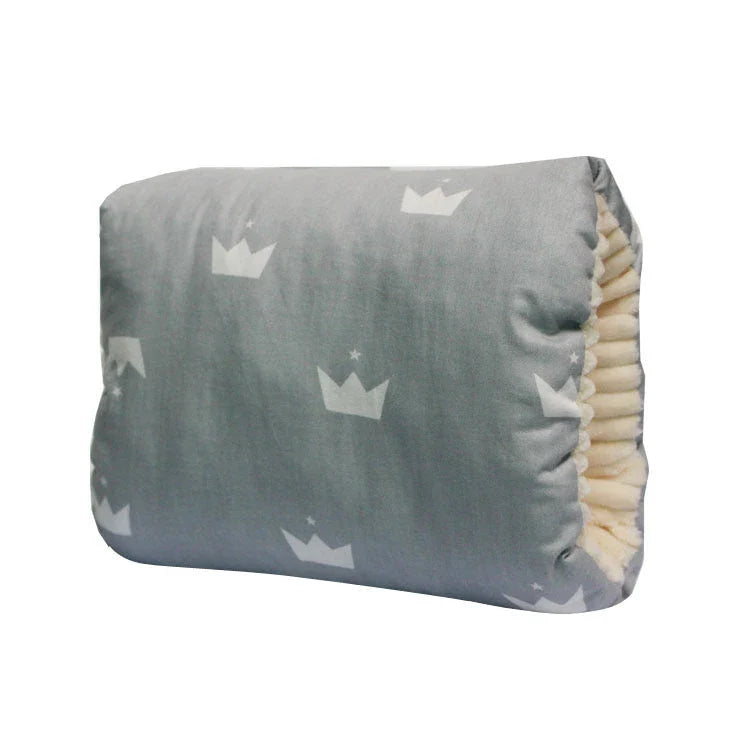 Adjustable nursing pillow with various color options, designed to provide comfort and support for breastfeeding mothers