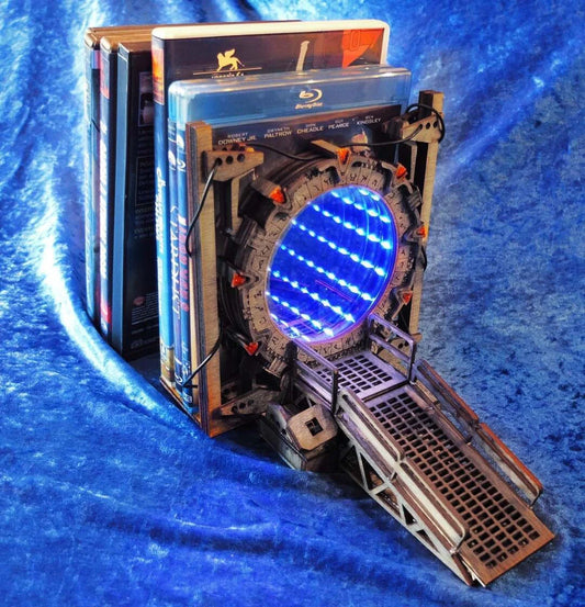 DIY Galaxy Bookends - Wooden Book Display Stand with Unique Galaxy Design