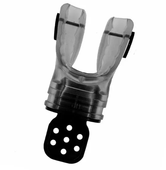 Plastic free edible silicone diving mouthpiece in 110mm length showing colour options
