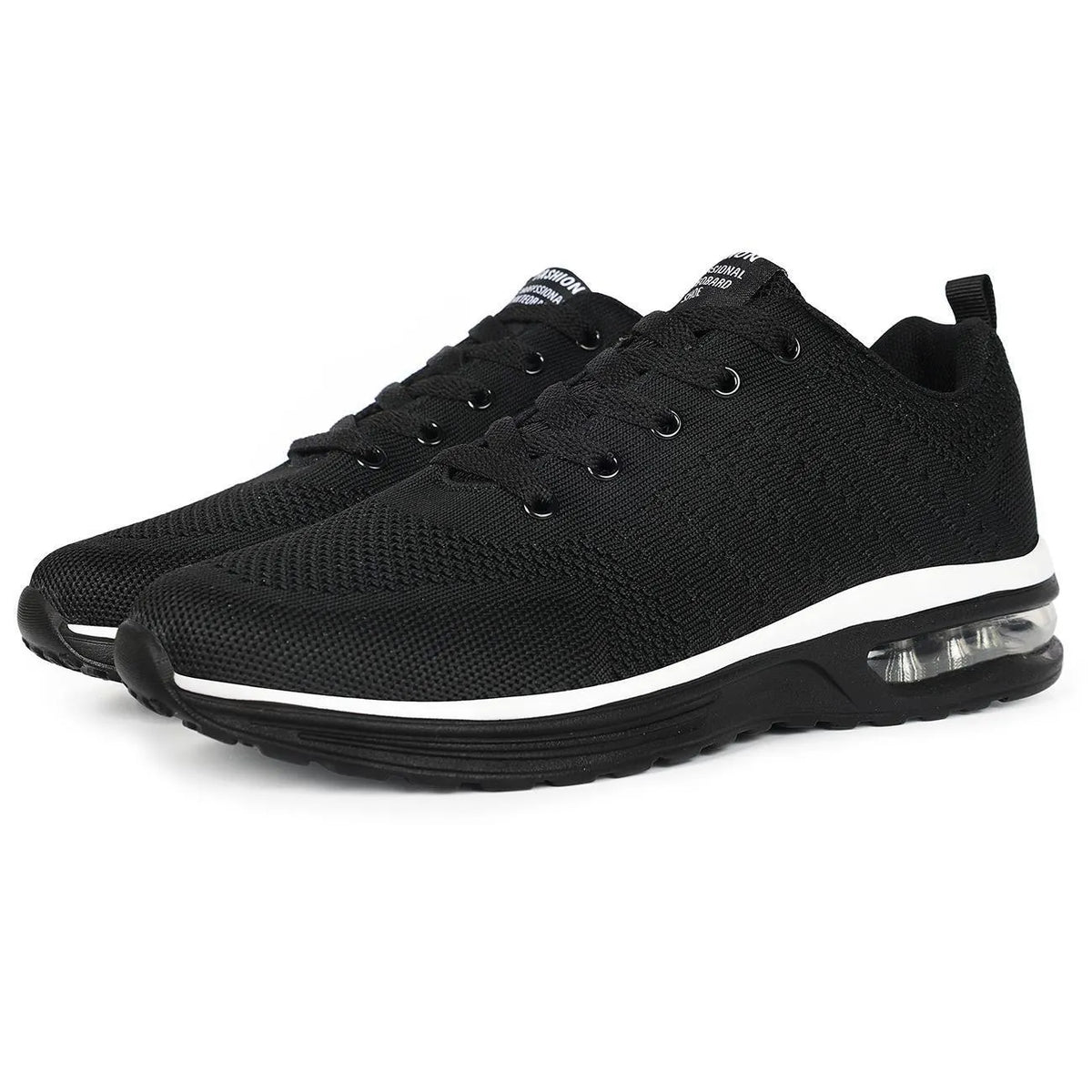 Casual Flyknit running shoes in multiple colours with mesh uppers and a round toe design.