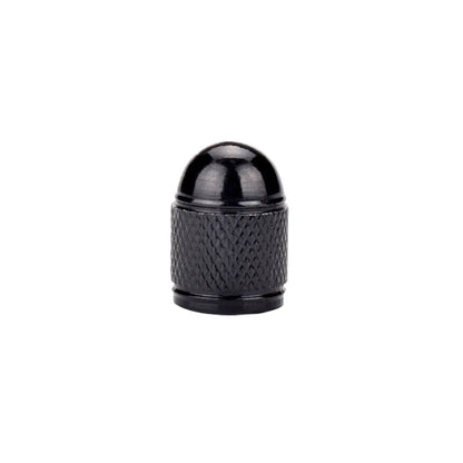 Aluminium alloy bicycle tyre valve cap in a selection of colours for Schrader valves.