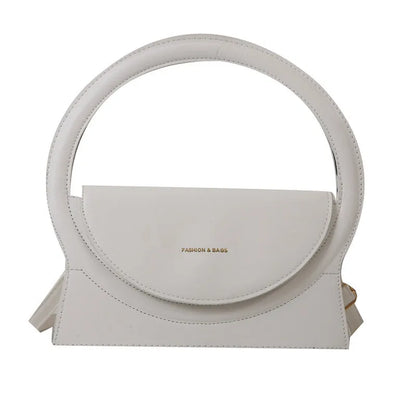 A square-shaped PU messenger bag in a choice of colours, showing external stitching and a sandwich pocket.