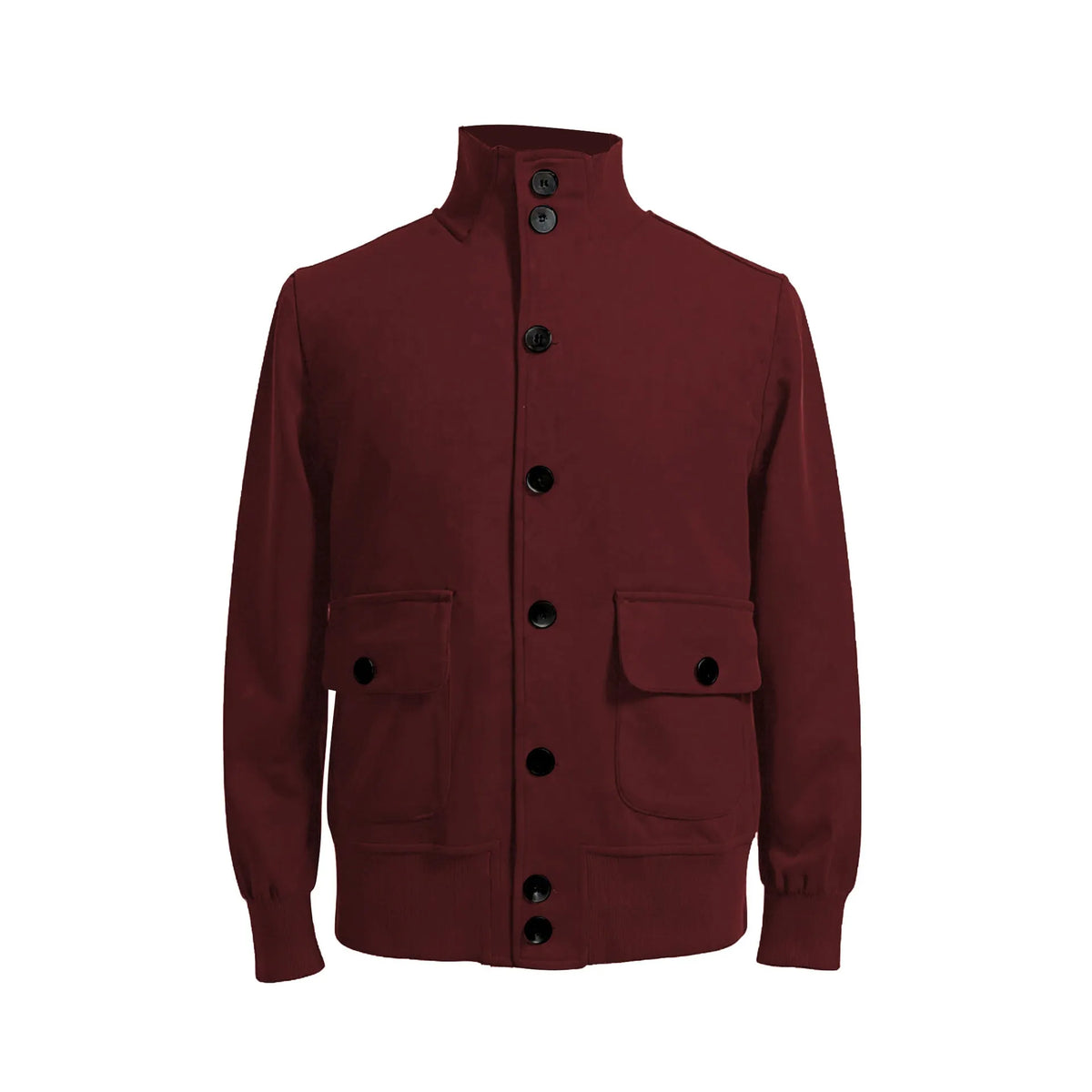 Men's retro deerskin velvet jacket in solid colour, available in seven colours and sizes M to XXXXL