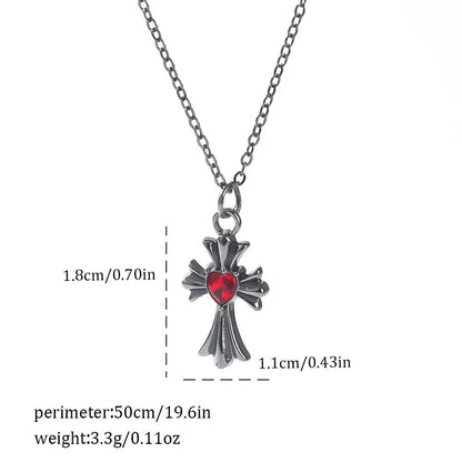 Dark gothic necklace with detailed spider bat pendant on an adjustable metal chain