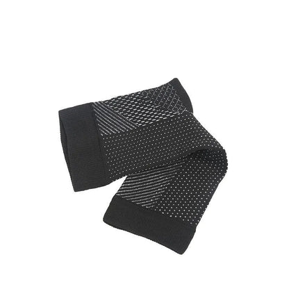 Korean-style sports compression socks in black, white, skin colour, and copper colours with short tube design