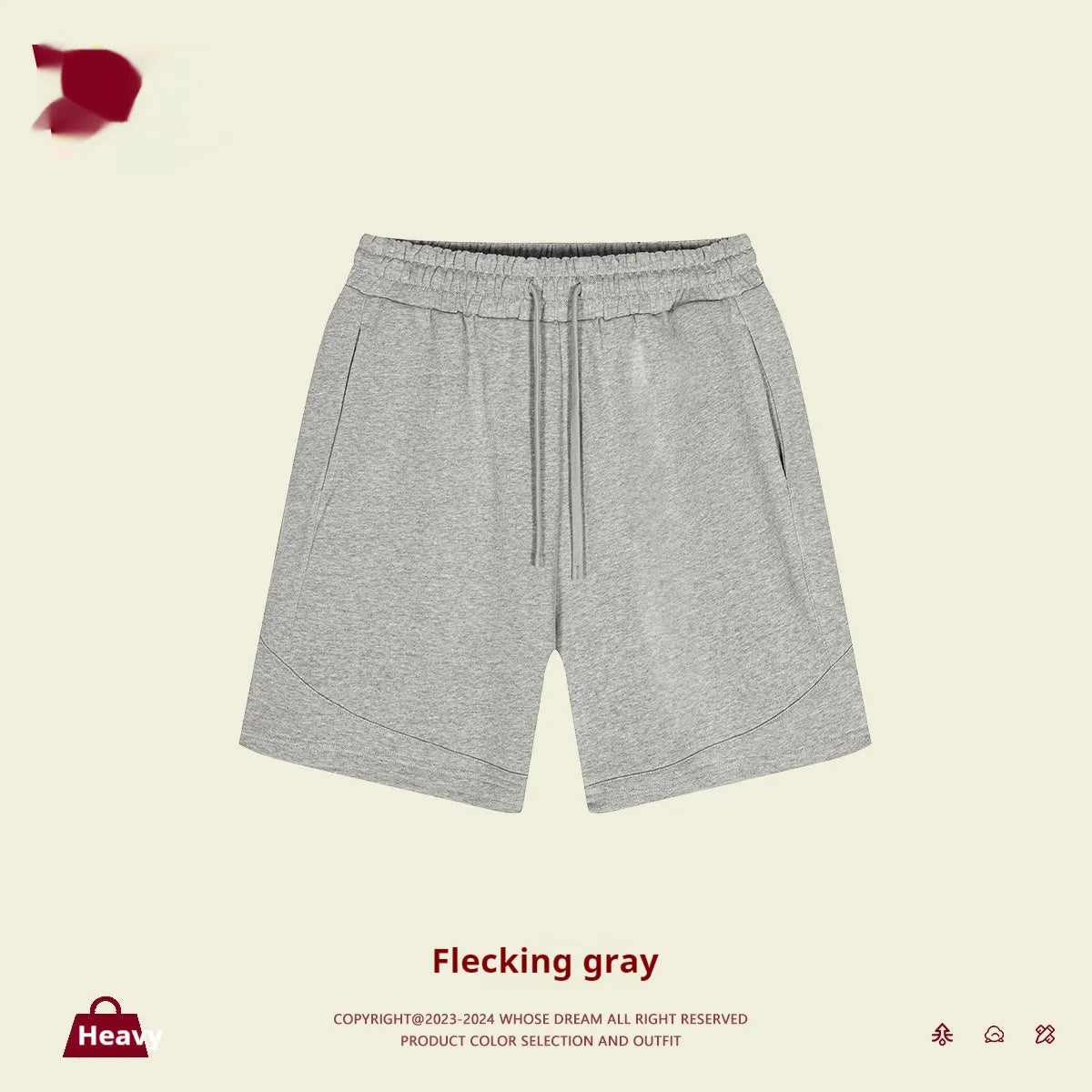 Children's cotton shorts in solid colours with loose fit for sports and casual wear