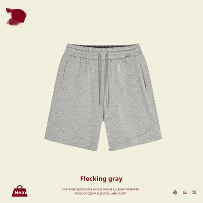 Children's cotton shorts in solid colours with loose fit for sports and casual wear