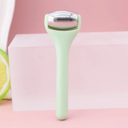 Ice roller eye cream stick cold compress instrument with stainless steel or silicone head on 8cm stick