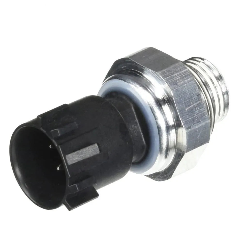 Silver coloured automobile fuel pressure sensor for petrol engines