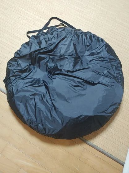 Outdoor pop-up camping car tail tent in black colour with quick assembly design