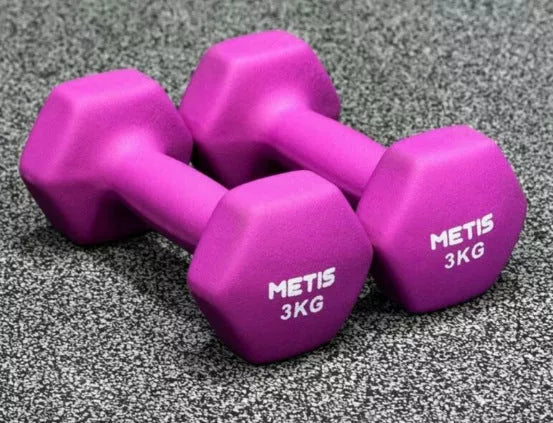 Yiling Hexagonal Household Dumbbells in various colours and weights