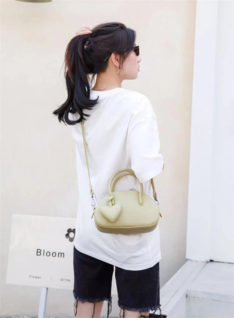 2024 Women's Luxury Designer Heart Crossbody Bag in genuine leather