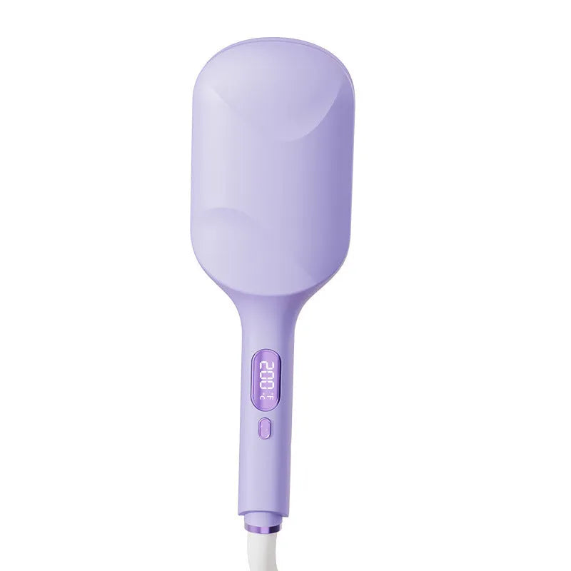 40mm egg roll hair curler with LCD display in light purple or pink colours