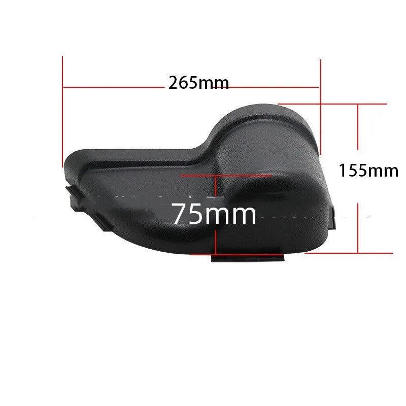 Black ABS plastic door storage box for Jeep Wrangler JK and JL vehicle interior organisation