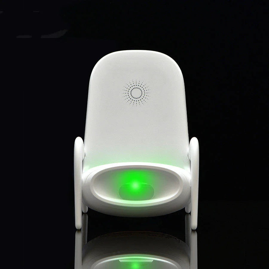 Wireless Charging Amplifier Stand with Integrated Sound Amplifier for Apple and Android Smartphones