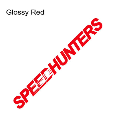 Reflective Speed Hunters graphic vinyl car sticker measuring 59cm by 10cm