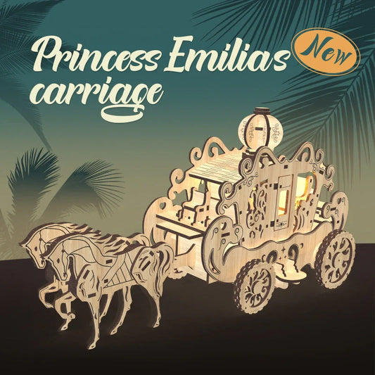 Princess Amelia Carriage 3D Puzzle Toy - A magical fairy tale puzzle for children and collectors