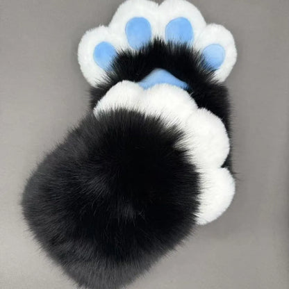 Colourful animal claw cosplay gloves in free size with nylon material and 11 colour options
