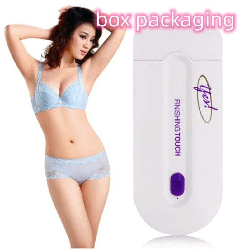 Cordless facial hair remover with micro-oscillation technology for painless, smooth hair removal on sensitive skin