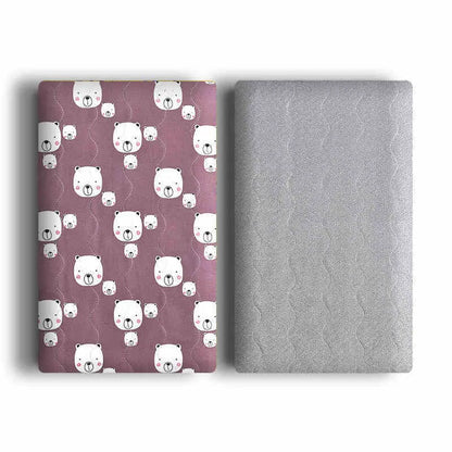 Double-sided cotton wool pet blanket in dinosaur print showing reversible construction