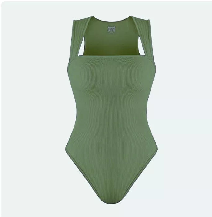 Thread Square Neck Jumpsuit in various colours, showcasing sleek design and breathable fabric