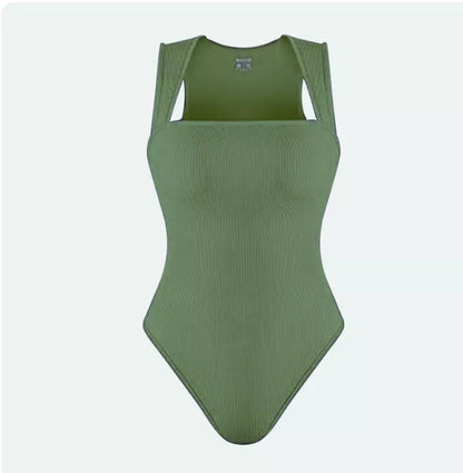 Thread Square Neck Jumpsuit in various colours, showcasing sleek design and breathable fabric