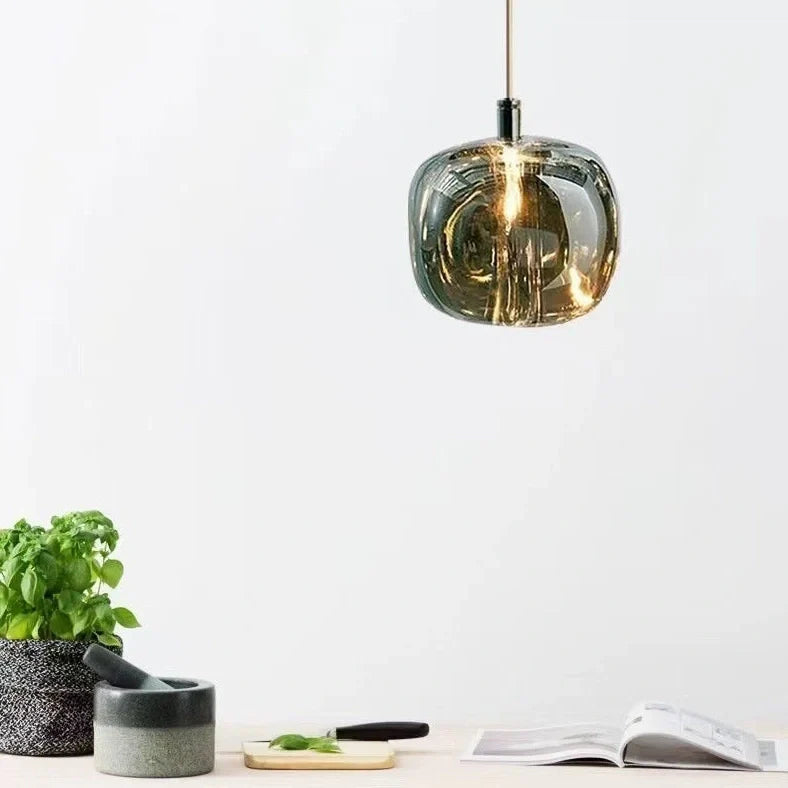 Nordic designer crystal chandelier with geometric arrangement available in large and small sizes