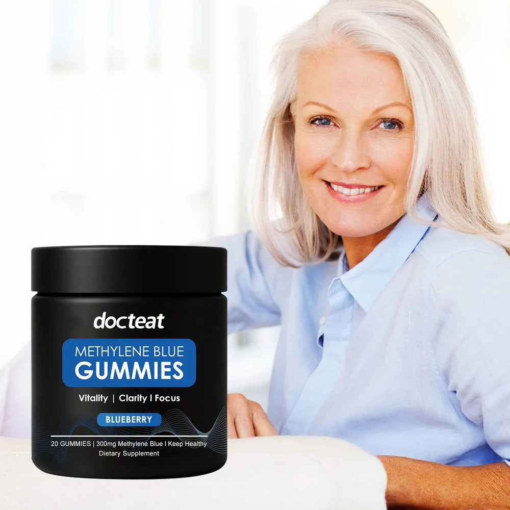 Body Care Soft Candy Supplement showing 20 gummies with methylene blue trihydrate and bitter cassava syrup