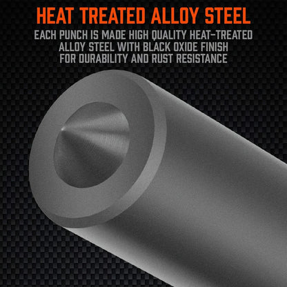 Orange alloy plastic punch needle set with metal head mould for textile art